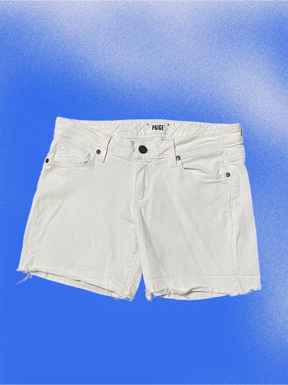 PAIGE Women’s Denim White Shorts